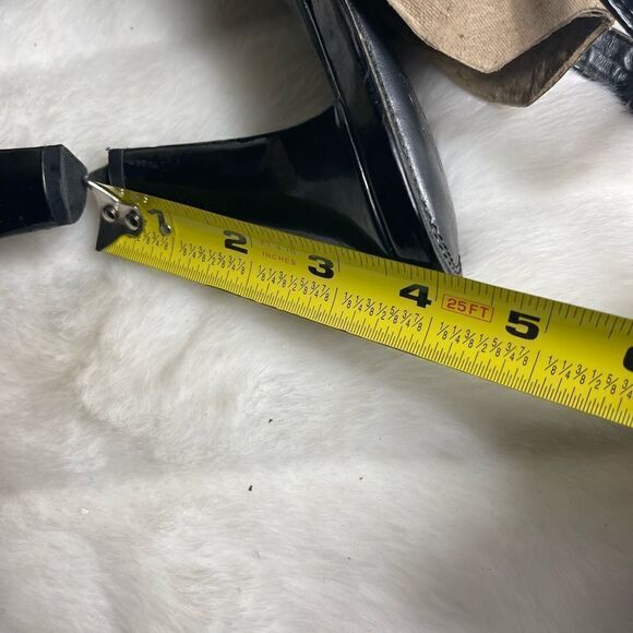 Life Stride black stretchy fabric heels peep toe back adjustable strap s… - Picture 8 of 10